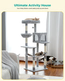 Domestic Delivery Multi-Level Cat Tree Tower Climb Furniture Scratching Post for Indoor House Pet Supplies Kitten Toy Cozy Condo